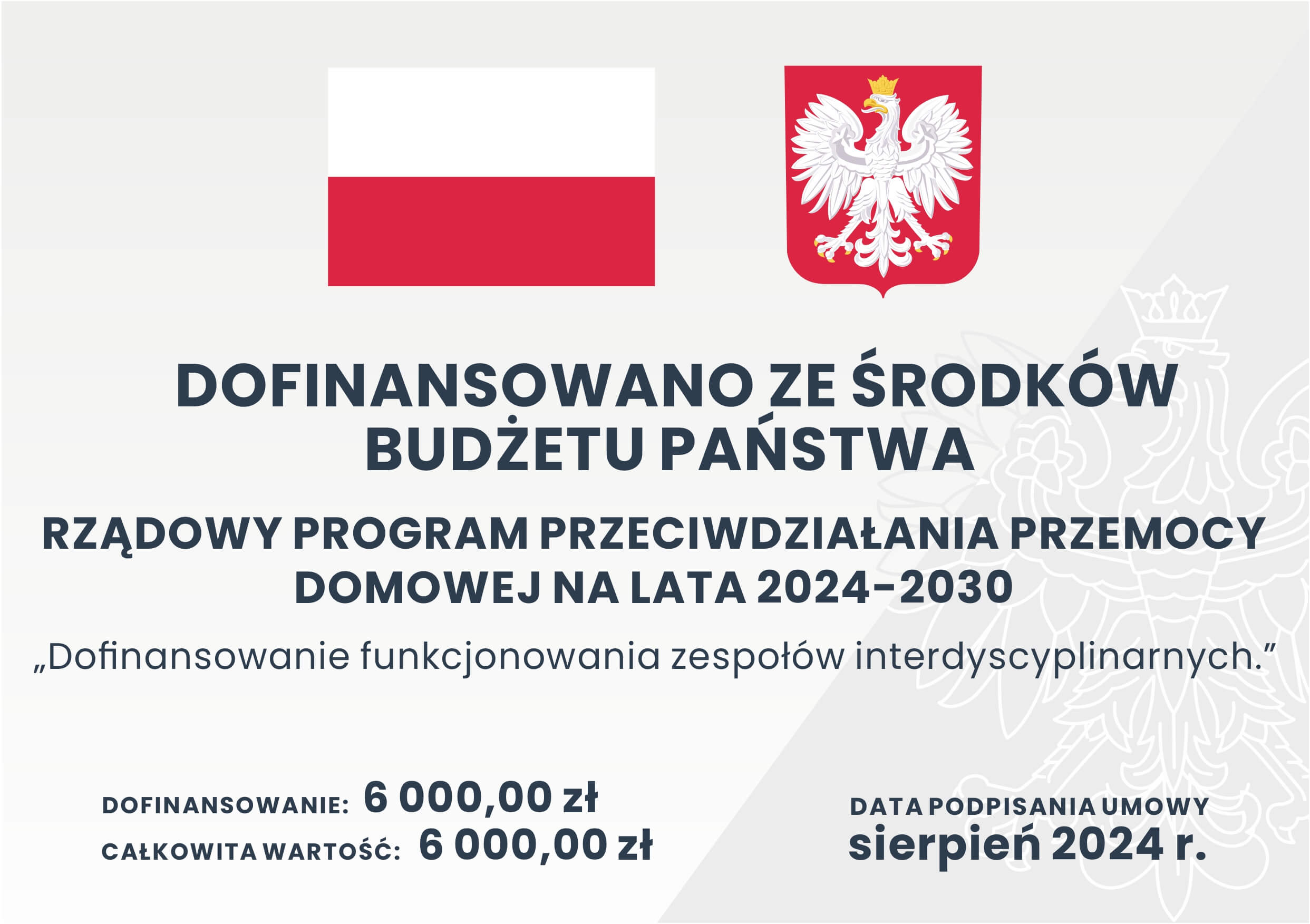 plakat dofinansowanie przeciwdzialania przemocy domowej 2024